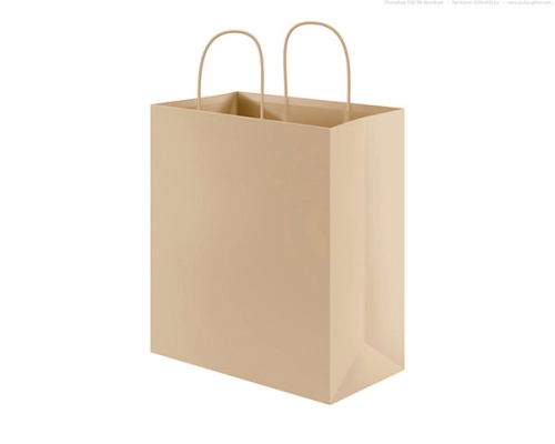 Kraft Paper Bag Natural Brown color  