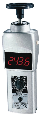 Cole-Parmer Contact Tachometer with LED Display