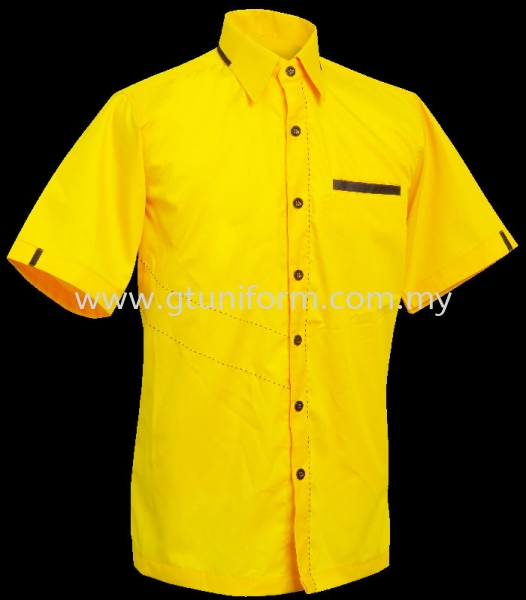 READY MADE UNIFORM M1103 (YELLOW & BLACK)  Series 11 - Mini Drill Corporate Uniform Selangor, Kuala Lumpur (KL), Malaysia Supplier, Suppliers, Supply, Supplies | GT Uniform Sdn Bhd