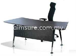 Curve Hanako director table with modesty panel