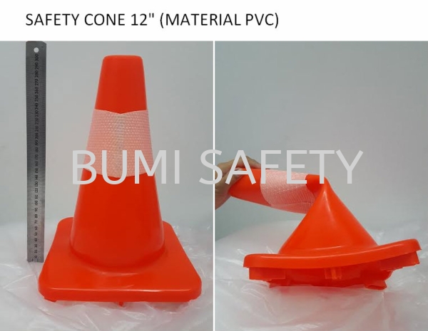 12" Soft PVC Safety Cone  Traffic Control Safety Vest / Traffic Control Selangor, Kuala Lumpur (KL), Puchong, Malaysia Supplier, Suppliers, Supply, Supplies | Bumi Nilam Safety Sdn Bhd