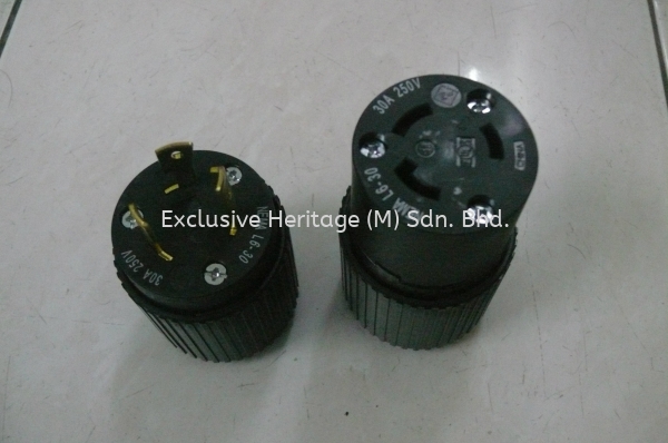 HUBBELL - 30A 250V Twist Lock Cord Receptacle NEMA L6-30R Used Perfect Condition HUBBELL NEMA L6-30, 30A 250VOLT ELECTRICAL CONNECTORS Selangor, Seri Kembangan, Malaysia supplier | Exclusive Heritage (M) Sdn Bhd