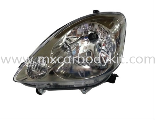 Perodua Viva 2007 Above Head Lamp Crystal Black Chrome Head Lamp Accessories And Auto Parts