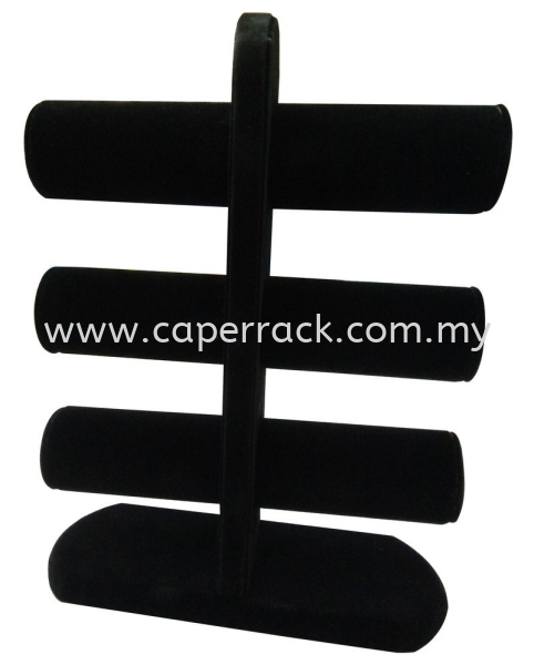 Bracelet Display T Sharp 3 level (Nylon Black) Bangle Display Jewelry Display Seremban, Negeri Sembilan (NS), Malaysia Supplier, Suppliers, Supply, Supplies | Caper Rack Sdn Bhd