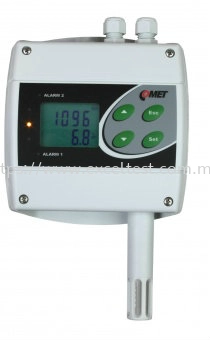 H6520 - remote CO2 concentration thermometer hygrometer with Ethernet interface and two relays