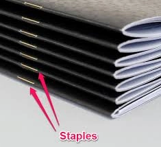 Saddle Stitch binding 