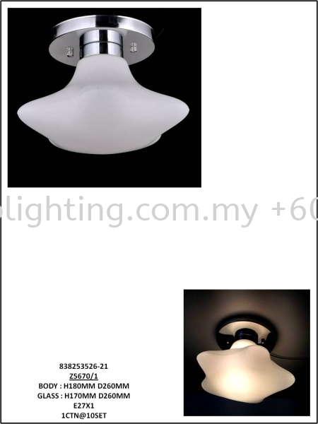 Z5670-1 Ceilling Lights Indoor Lighting Johor Bahru JB Skudai Renovation | One Stop Lighting & Renovation