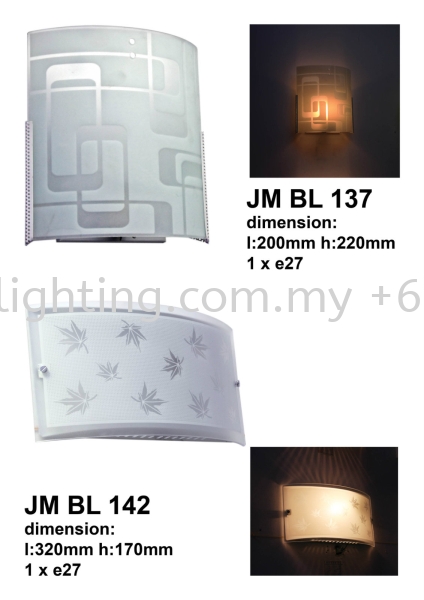 JM BL137-142 Wall Lights Indoor Lighting Johor Bahru JB Skudai Renovation | One Stop Lighting & Renovation