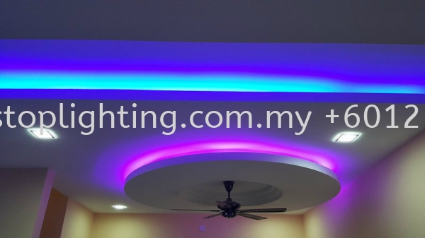 Cornice / Plaster Ceiling Horizon Hill Cornice Design Horizon Hill Johor Bahru JB Skudai Renovation | One Stop Lighting & Renovation