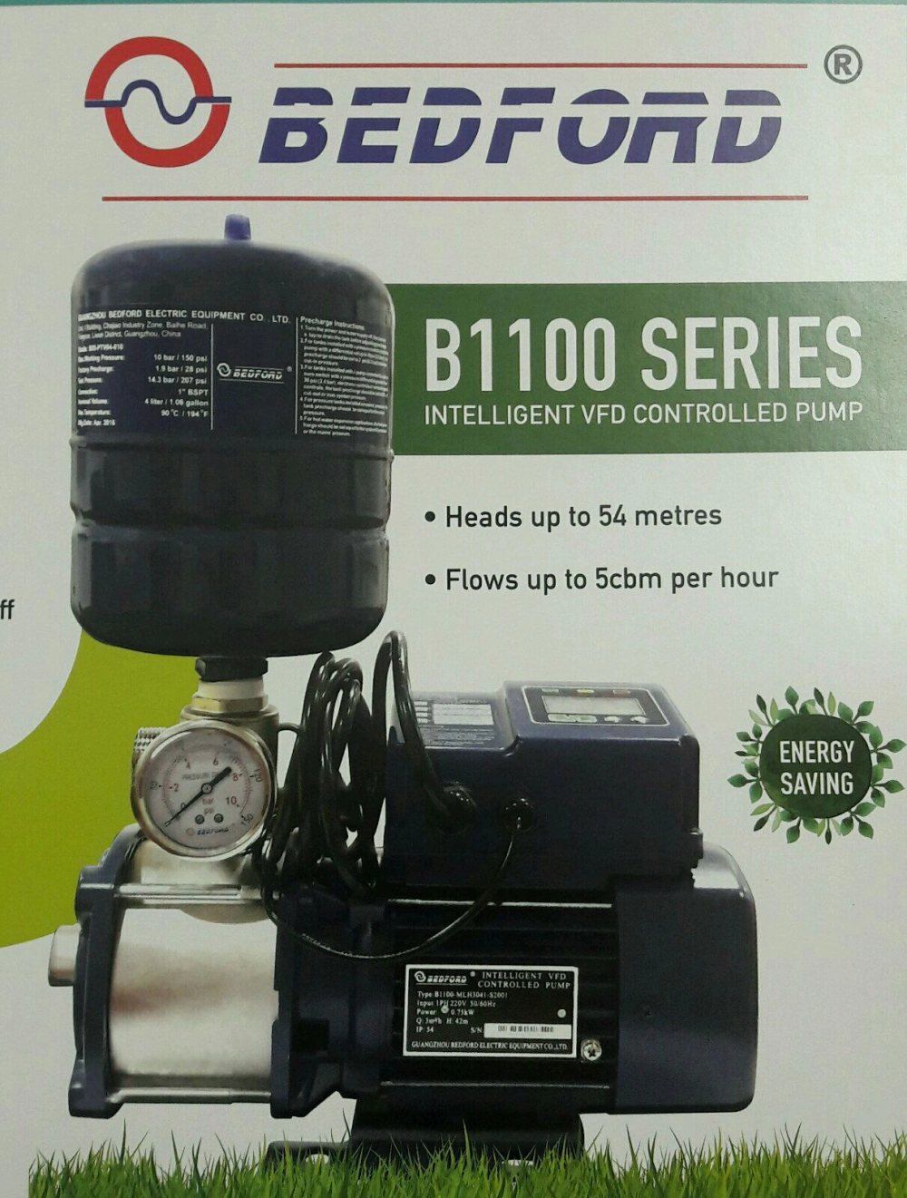 Bedford inverter type automatic water pump