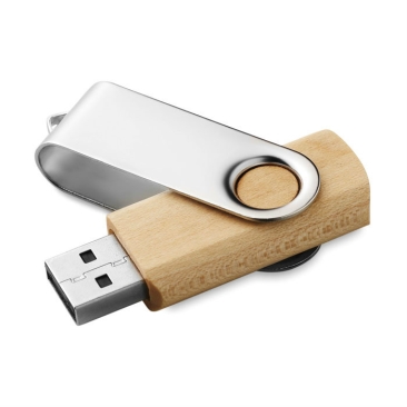 USB Flash Drive Swivel Wood