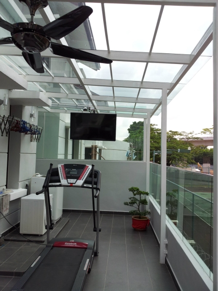 M.S Steel in Powder Coat with Glass Canopy Design Glass Canopy Design Selangor, Kuala Lumpur (KL), Malaysia, Petaling Jaya (PJ), Kajang Service | Xenn Interior Design