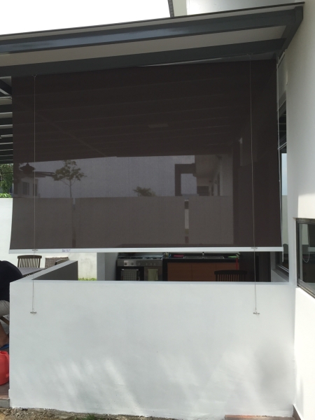  Singapora Outdoor Roller Blind Heavy Duty System Outdoor Blinds Johor Bahru (JB), Malaysia, Tampoi Supplier, Suppliers, Supplies, Supply | Kim Curtain Design Sdn Bhd