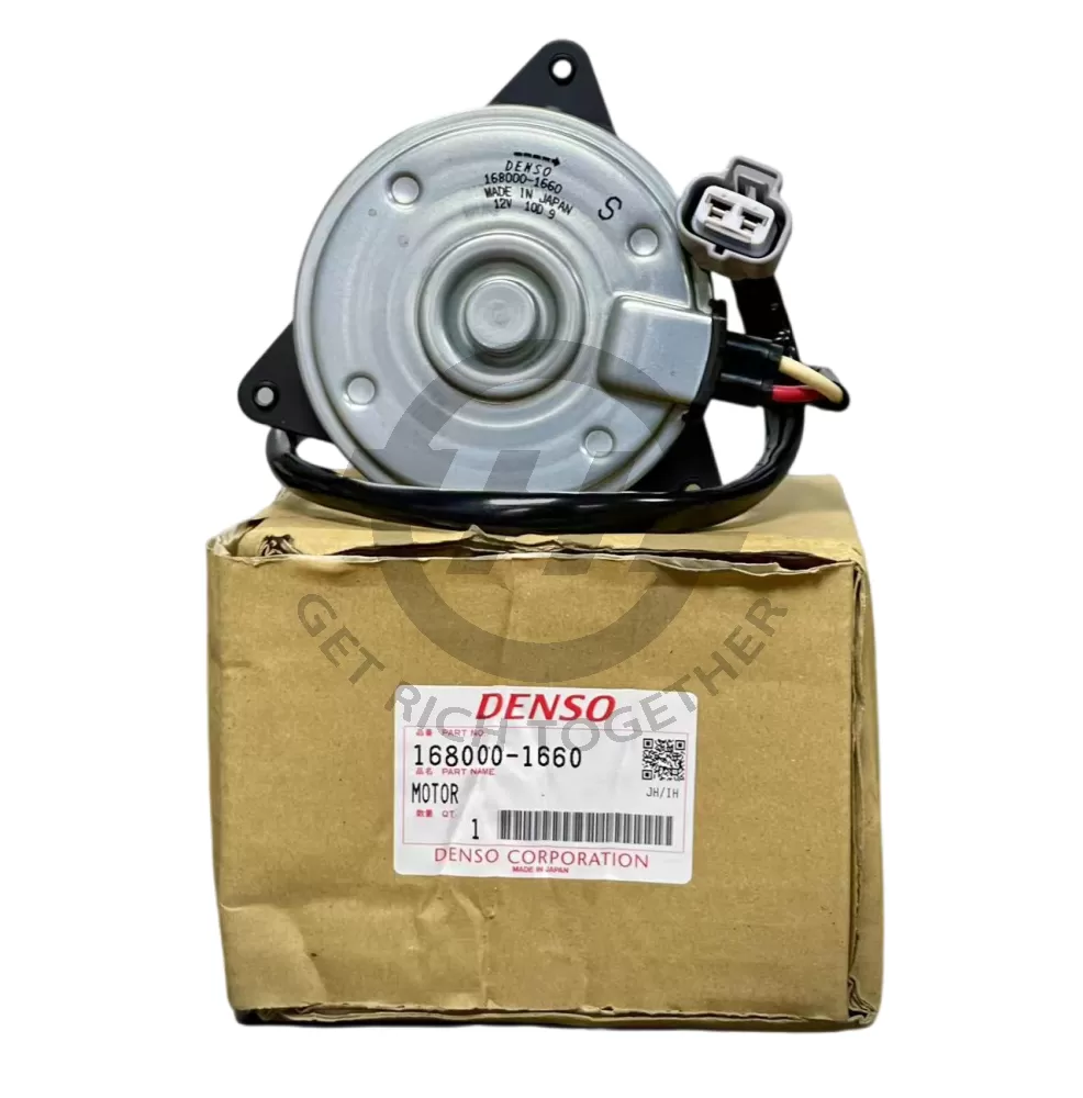 DENSO FAN MOTOR 168000-1660 FOR TOYOTA HARRIER MCU30 3.0 LEXUS RX270 AGL10 AURION 07-15 OEM 16363-20270 16363-20020 16363-20370 16363-20190 16363-31331 16363-70060 16363-0V250 16363-0V410 16363-0A150 16363-31050 16363-31300