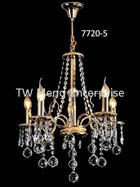 7720/5 CRYSTAL PENDENT LIGHT Pendent Lights Klang, Selangor, Kuala Lumpur (KL), Malaysia. Supplier, Supplies, Supply, Service, Repair | TW Meng Enterprise Sdn Bhd