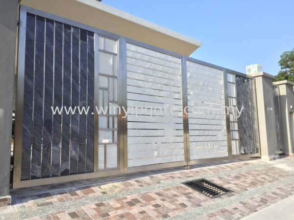  Stainless Steel Folding Gate and Aluminum Plate Selangor, Malaysia, Balakong, Kuala Lumpur (KL) Service, Supplier, Supply, Installation | Win Yip Gate & Roof Sdn Bhd