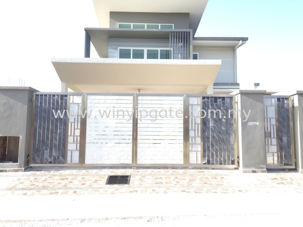  Stainless Steel Folding Gate and Aluminum Plate Selangor, Malaysia, Balakong, Kuala Lumpur (KL) Service, Supplier, Supply, Installation | Win Yip Gate & Roof Sdn Bhd