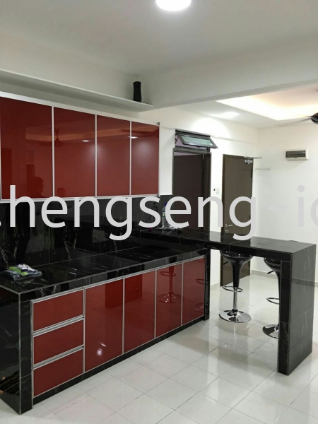 Kitchen Design  Dapur Kering Reka Bentuk Dapur JB, Johor Bahru, Bandar Uda Utama Design, Service | Heng Seng Interior Design & Renovation