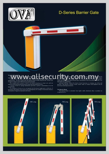 B2 D-SERIES BARRIER GATE OVA Barrier Gate Singapore, Johor, Senai, Selangor, Seremban, Malaysia Manufacturer, Supplier, Supply, Supplies | AST Automation Pte Ltd