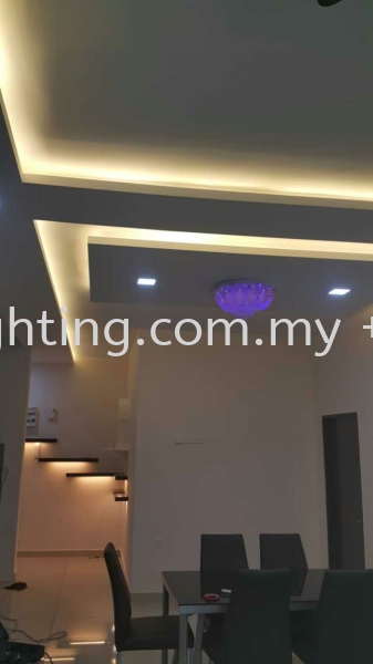  Cornice Design M Condo,  Larkin Johor Bahru JB Skudai Renovation | One Stop Lighting & Renovation