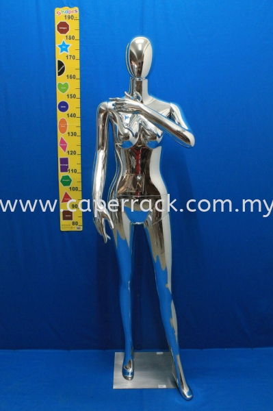 S04-Chrome Silver Female Mannequin Mannequin Seremban, Negeri Sembilan (NS), Malaysia Supplier, Suppliers, Supply, Supplies | Caper Rack Sdn Bhd