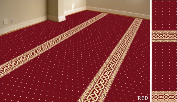 Al-Deira mosque carpet (Red) Design Al-Deira Mosque Carpet Carpet Roll Malaysia, Johor Bahru (JB), Selangor, Penang Supply, Supplier | CSS CARPET AND WALLPAPER SDN BHD