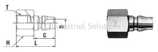 Nitto Plug PF Type (Female Thread) Nitto Quick Coupler Plug Nitto Pneumatic Quick Coupler  Johor Bahru (JB), Malaysia Supplier, Suppliers, Supply, Supplies | JTC Industrial Solutions