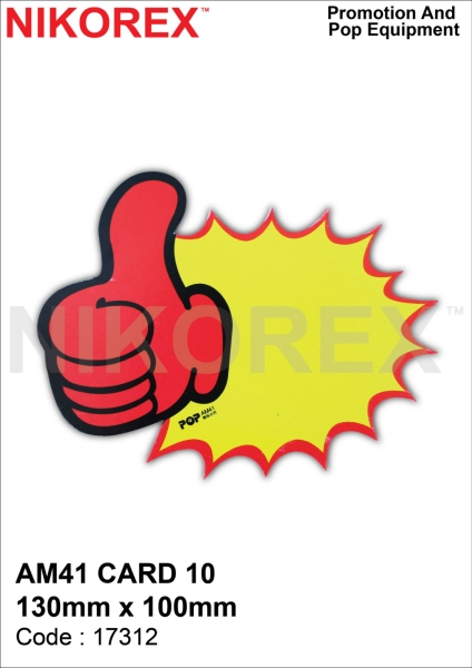 670209 - SALES CARD AM41 (10PCS) ''GOOD" SALES CARD SALES & PROMOTION CARDS Malaysia, Johor Bahru (JB), Kuala Lumpur (KL), Selangor, Melaka, Perak, Pahang, Singapore Supplier, Manufacturer, Supply, Supplies | Nikorex Display Products (M) Sdn Bhd