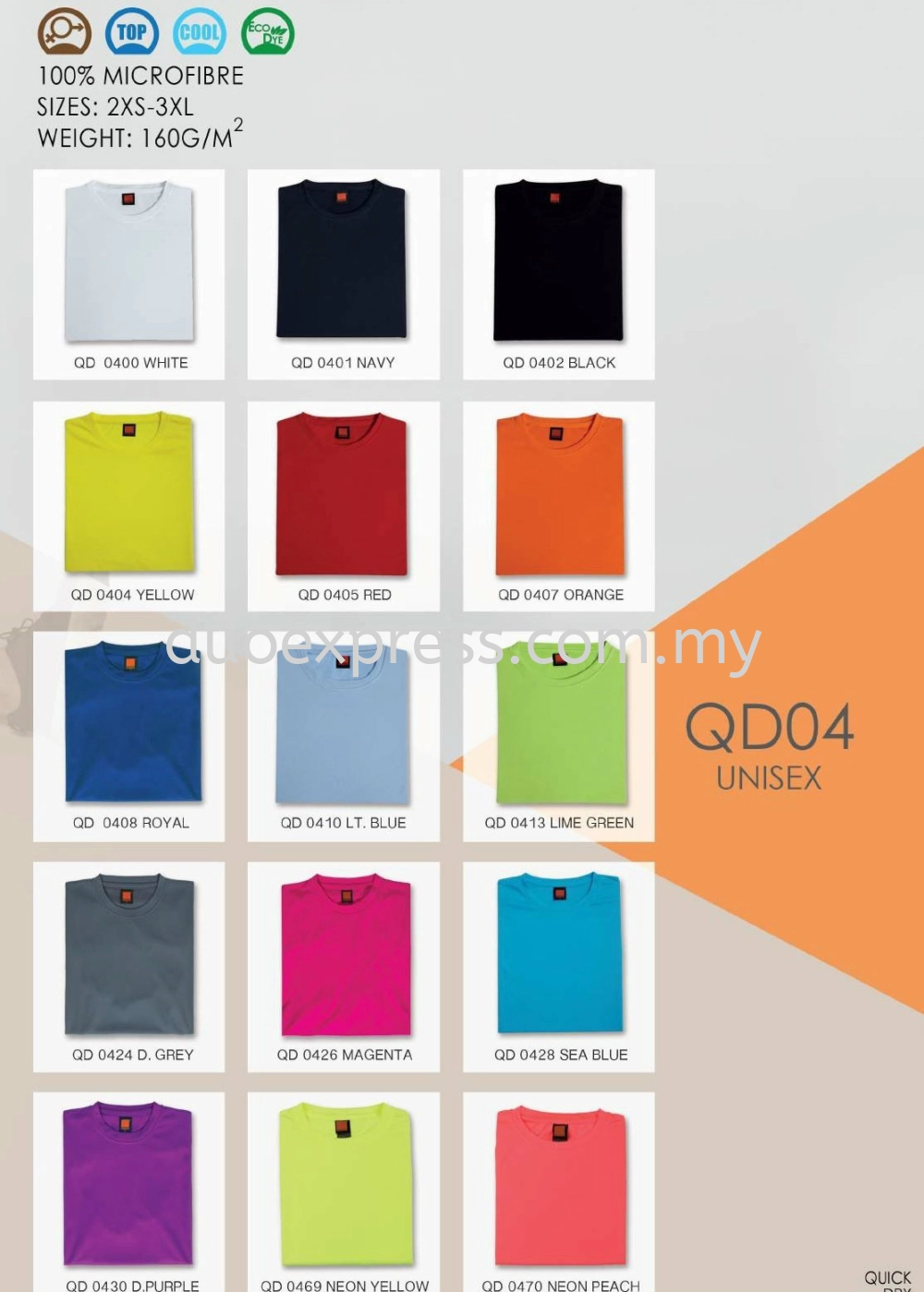 Roundneck MicroFibre T-Shirt QD-04