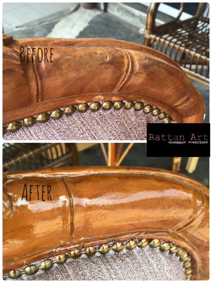 Repair & Re Varnish Rattan / Wooden / Metal Frame furniture