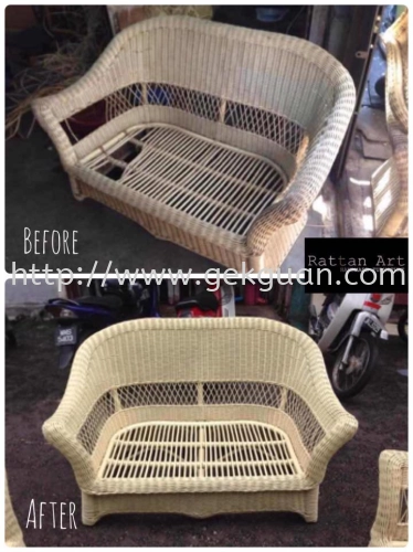 Repair & Re Varnish Rattan / Wooden / Metal Frame furniture 