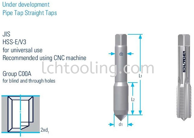 Pipe Tap Spiral Point (PO) Tap