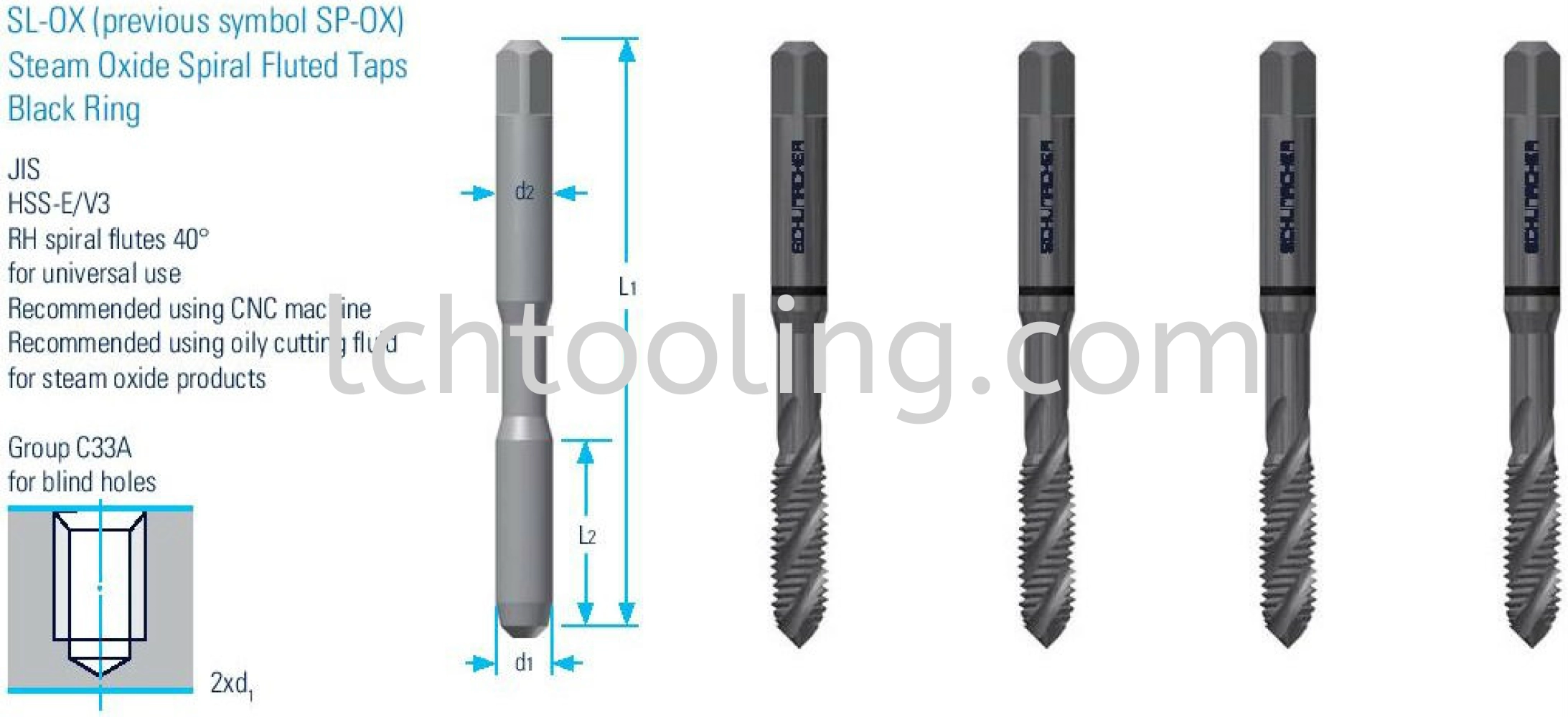 Steam Oxide Spiral Fluted (SP) General Tap