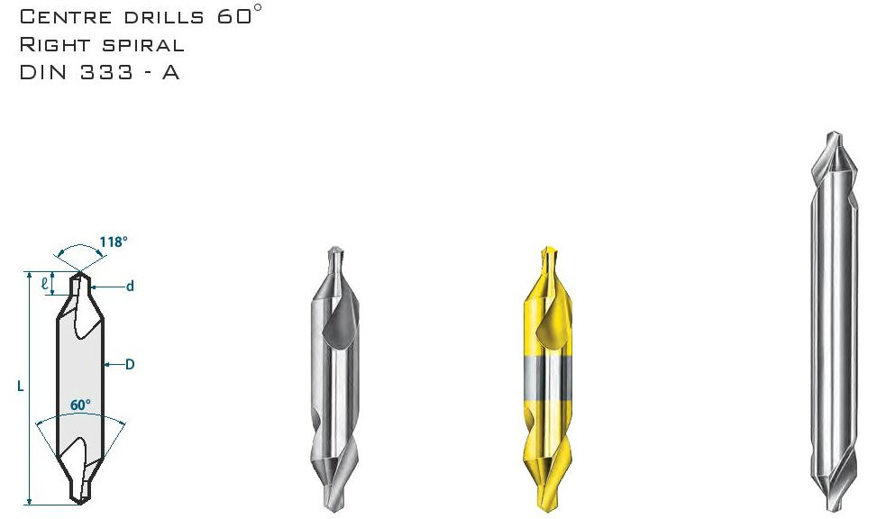 HSS Cobolt Centre Drill 60 Degree 