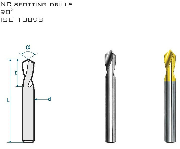 HSS Cobolt Spotting Drill 90 Degree