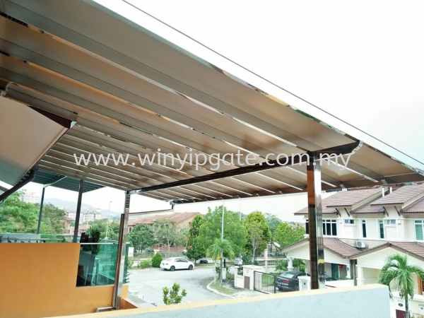  Stainless Steel BA Awning With Aluminium Composite Panel  Selangor, Malaysia, Balakong, Kuala Lumpur (KL) Service, Supplier, Supply, Installation | Win Yip Gate & Roof Sdn Bhd