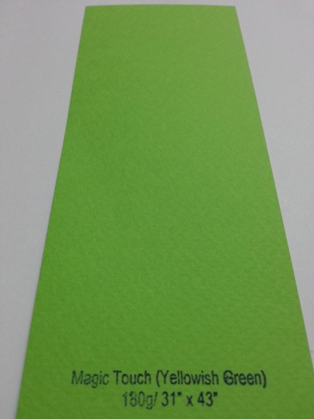 Magic Touch Yellowish Green 180g 31"x43" Texture Paper Kuala Lumpur (KL), Malaysia, Selangor, Sungai Besi Supplier, Suppliers, Supply, Supplies | Design Line Sdn Bhd