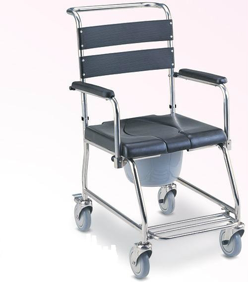 STAINLESS STEEL COMMODE CUM SHOWER CHAIR, FLIP UP ARMREST COMMODE CHAIR REHABILITATION EQUIPMENT Johor Bahru (JB), Malaysia Supplier, Suppliers, Supply, Supplies | Resett Sdn Bhd