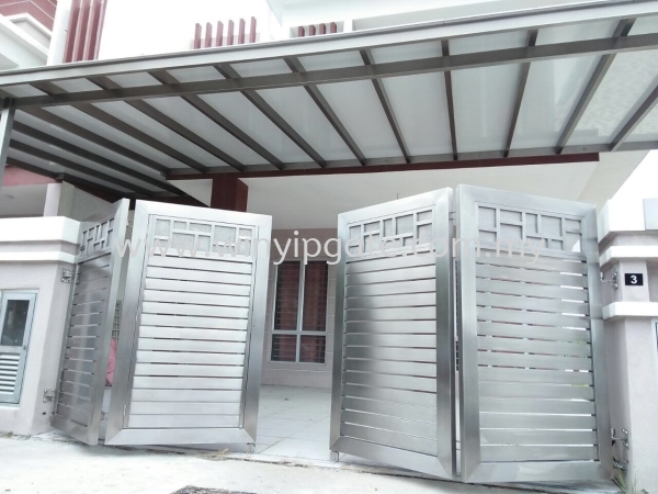  Stainless Steel Awning With Aluminium Composite Panels Mas Selangor, Malaysia, Balakong, Kuala Lumpur (KL) Service, Supplier, Supply, Installation | Win Yip Gate & Roof Sdn Bhd