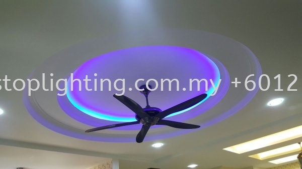  Cornice Design Taman Skudai Indah Johor Bahru JB Skudai Renovation | One Stop Lighting & Renovation