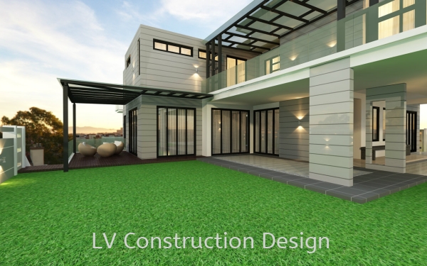  Exterior design Johor Bahru (JB), Malaysia Design | LV Construction Design Sdn Bhd