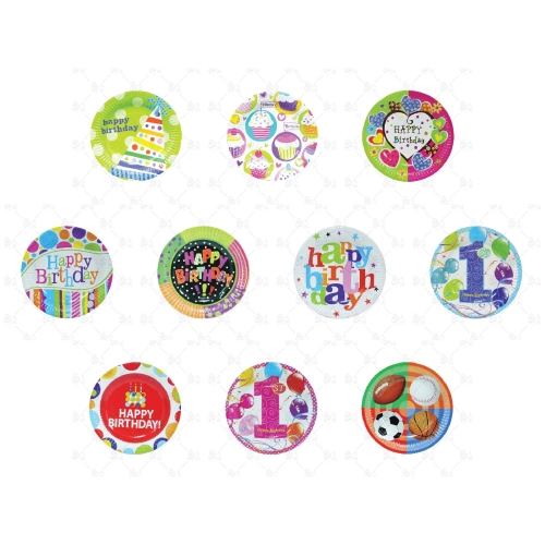 7inch Happy Birthday Paper Plate 20pcs (P-P7-HB)