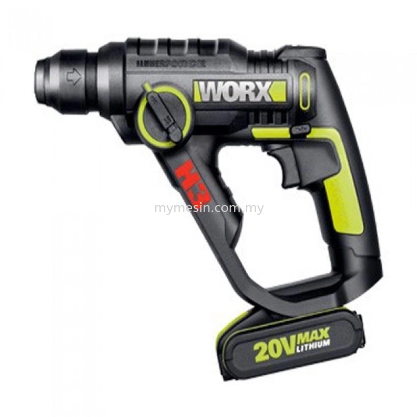 WORX WU-390 20V Max Li-on 3 in 1 Rotary Hammer