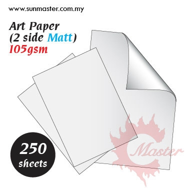 105gsm Art Paper (Matt) Art Paper and Art Card Paper and Card Products ֽ Petaling Jaya (PJ), Selangor, Kuala Lumpur (KL), Malaysia. Supplier, Supply, Supplies, Service | Sun Master Fancy Paper Sdn Bhd