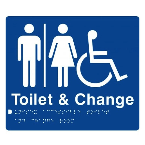 Braille sign Toilet