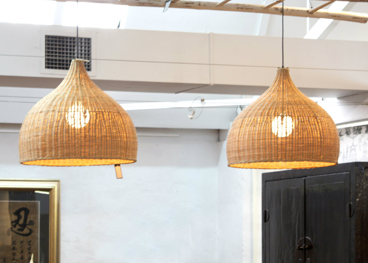 HAN 047 - RATTAN CUSTOM MADE LAMP SHADE