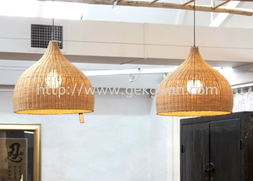 HAN 047 - RATTAN CUSTOM MADE LAMP SHADE 