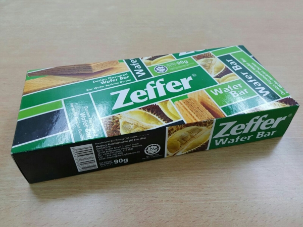 Zeffer Durian Wafer 90g Wafer ZEFFER Penang, Pulau Pinang, Malaysia, Simpang Ampat Manufacturer, Wholesaler, Supplier | Street's Food Products Sdn Bhd