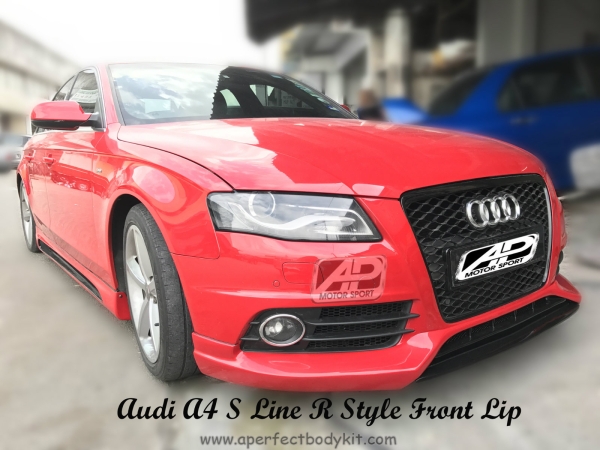 Audi A4 R Style S Line Front Lip  A4 Audi Johor Bahru JB Malaysia Body Kits | A Perfect Motor Sport