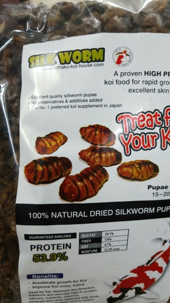 Natural dried silkworm pupae Koi Food Johor Bahru (JB), Malaysia Supply Supplier Suppliers | Kohaku Koi House Sdn Bhd